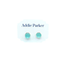 Load image into Gallery viewer, Addie Parker Jewelry - Small Sea Glass Stud - Seafoam (SG 42)
