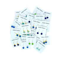 Load image into Gallery viewer, Addie Parker Jewelry - Four Pack Small Seaglass Earrings - Silver (SG 52)

