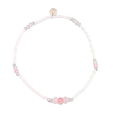 Load image into Gallery viewer, World End Imports Jewelry &amp; Gifts - Frosted Glass Bead White Seedbead Anklet-12pcs
