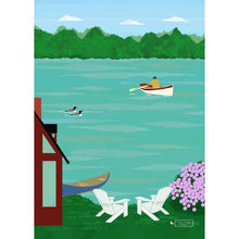 Load image into Gallery viewer, Mainely Illustrations - Lakeside Greeting Card | Blank Inside | Summer Vacation
