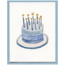 Load image into Gallery viewer, Zucchini Fish - Wave Birthday Cake Blank Card
