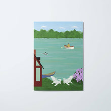 Load image into Gallery viewer, Mainely Illustrations - Lakeside Greeting Card | Blank Inside | Summer Vacation
