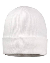 Load image into Gallery viewer, NDesigns Leather - Custom Leather Patch Sherpa Beanie: Heather Charcoal
