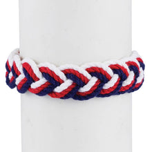 Load image into Gallery viewer, World End Imports Jewelry &amp; Gifts - BR Sailor Knot~Red/White/Blue~M-12
