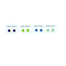 Load image into Gallery viewer, Addie Parker Jewelry - Four Pack Stud Seaglass Earrings - Gold (SG 55)
