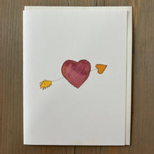 Load image into Gallery viewer, Zucchini Fish - Golden Arrow Blank Card
