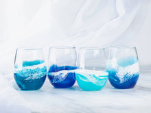 Load image into Gallery viewer, Fala &amp; Co. - Ocean Resin Stemless Wine Glass: True Blue
