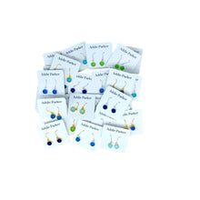 Load image into Gallery viewer, Addie Parker Jewelry - Four Pack Small Seaglass Earrings - Silver (SG 52)
