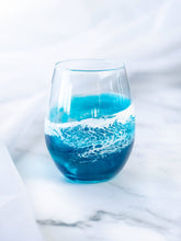 Load image into Gallery viewer, Fala &amp; Co. - Ocean Resin Stemless Wine Glass: True Blue
