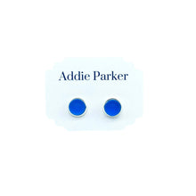 Load image into Gallery viewer, Addie Parker Jewelry - Small Sea Glass Stud - Sapphire (SG 36)
