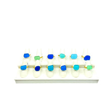 Load image into Gallery viewer, Addie Parker Jewelry - Upcycled Glass Rings - 12 Rings and Ring display (Gold)
