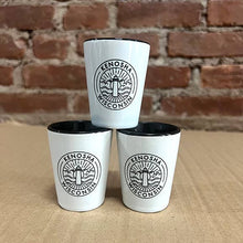 Load image into Gallery viewer, B.Berish - 1.5oz Logo Shot Glass: White With Black Accent
