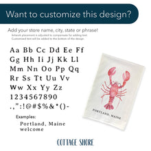 Load image into Gallery viewer, Cottage Shore - Lobster - Customizable Canvas Tote Bag
