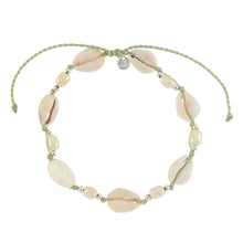 Load image into Gallery viewer, World End Imports Jewelry &amp; Gifts - Adjustable Cowrie Shell &amp; Pearl Anklet-12pcs
