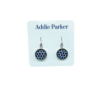 Load image into Gallery viewer, Addie Parker Jewelry - Earrings (E 143) - Blue and White Polka Dot
