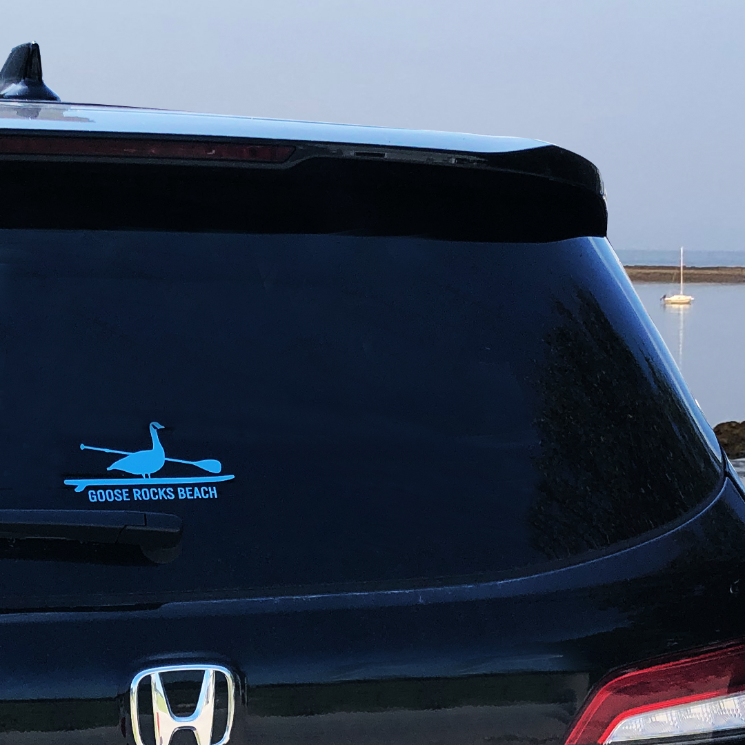 Paddling Goose Window Decal (7